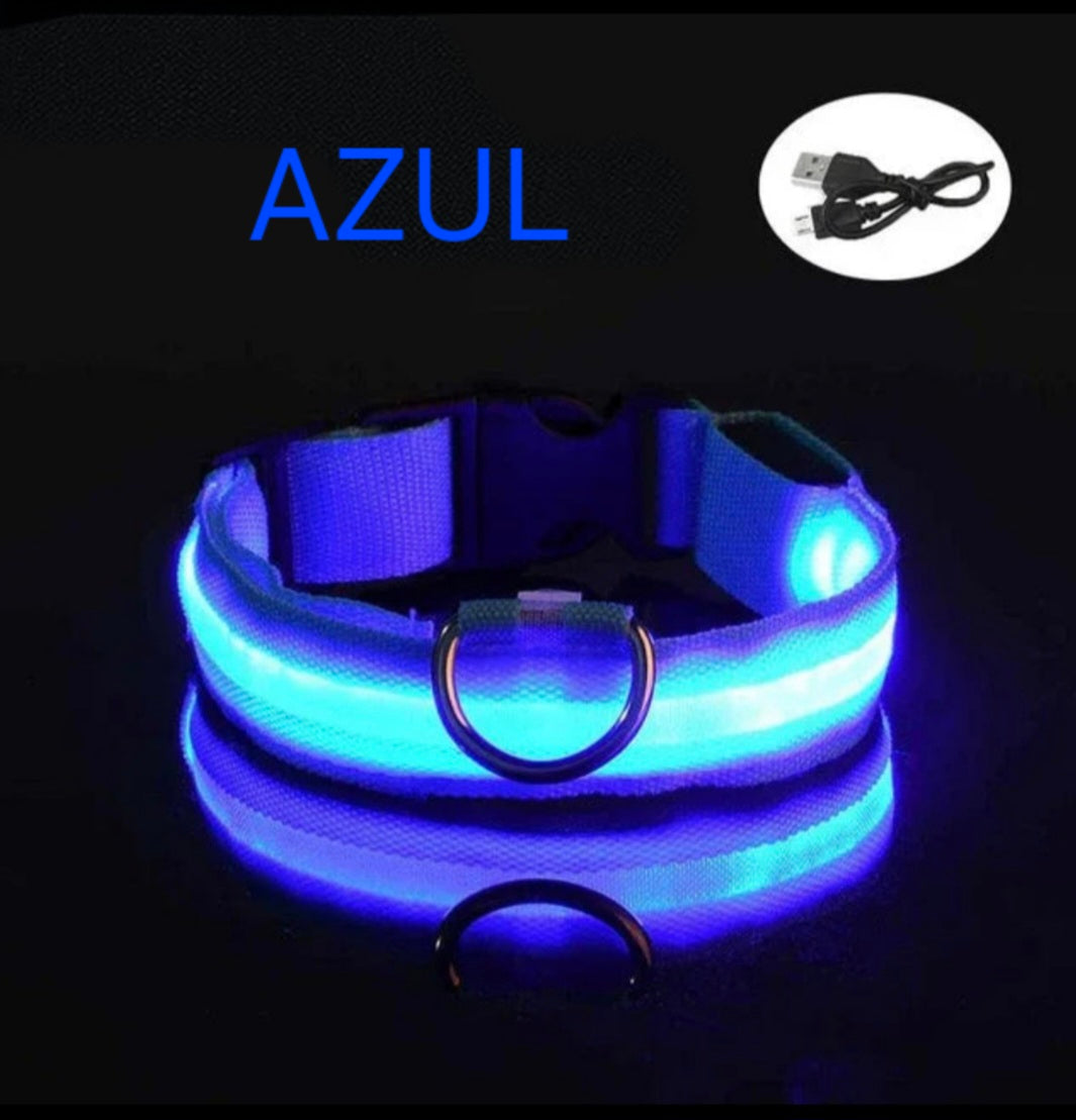 Collar Led para perros con carga USB