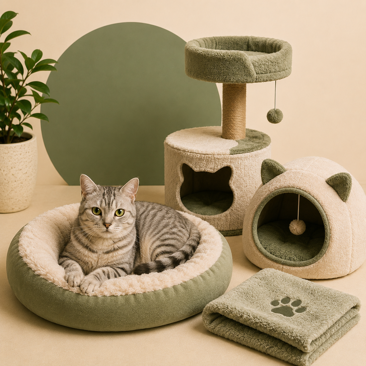 Camas y descanso para gatos