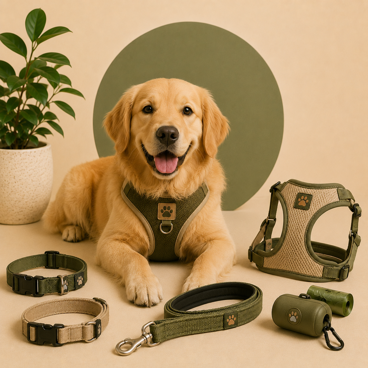 Paseo, collares y arneses para perros