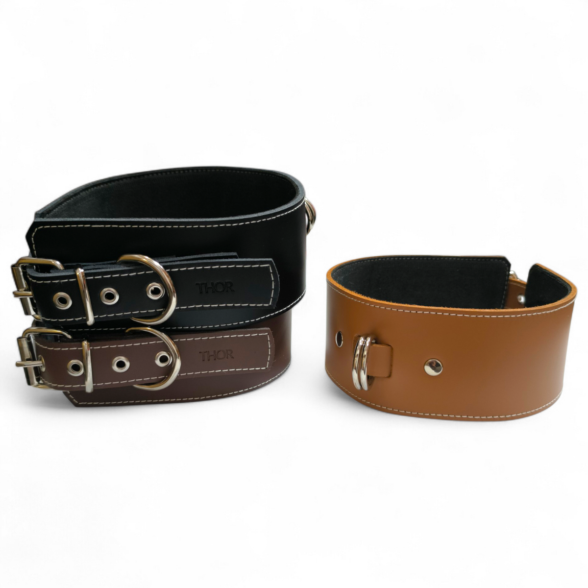 Collar ancho de cuero Supreme