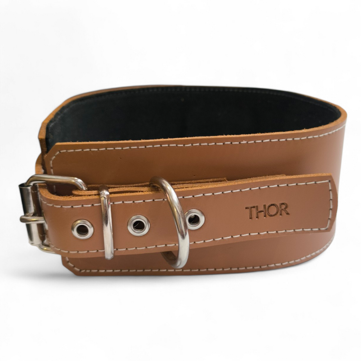 Collar ancho de cuero Supreme