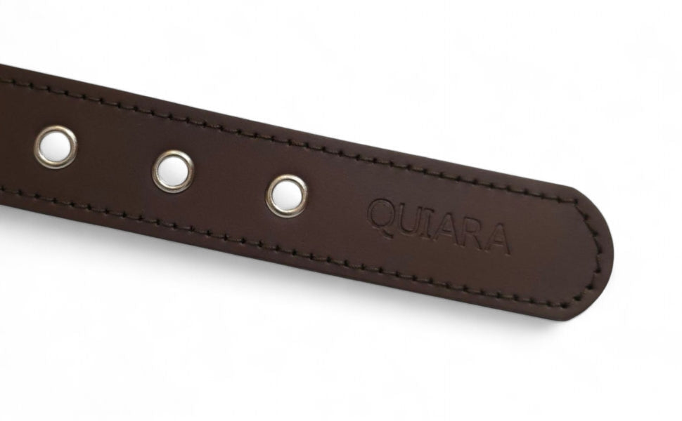 Collar de cuero personalizado con nombre