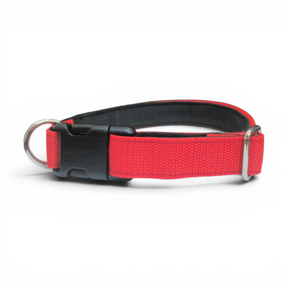 Collar de nailon clásico rojo