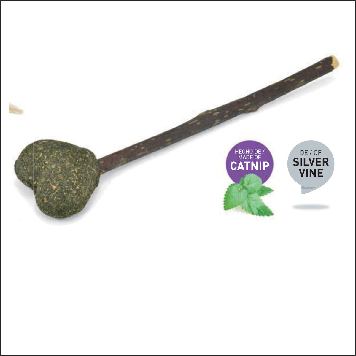 JUGUETE PALO CON CORAZON CATNIP