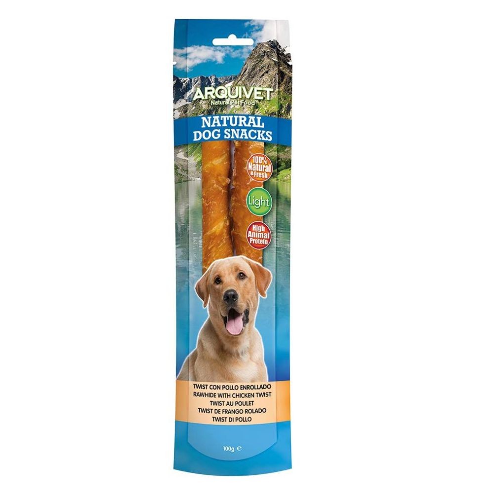SNACK PALITO TWIST CON POLLO/ 24cm./100gr. 