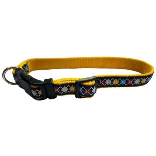COLLAR DIAMANTES 20X350-500MM AZUL