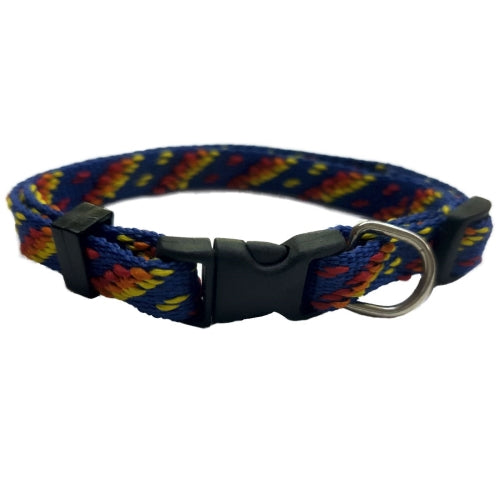 COLLAR NYLON 20MM 35-50CM AZTECA NEGRO 