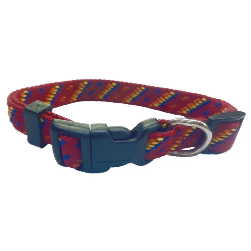 COLLAR NYLON 20MM 35-50CM AZTECA NEGRO 