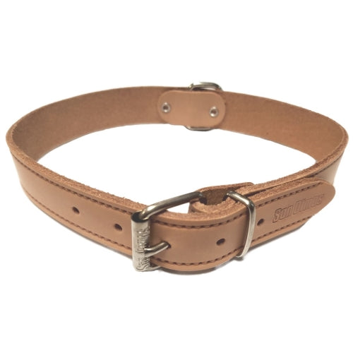 COLLAR CUERO LISO 25x550mm.ROJO