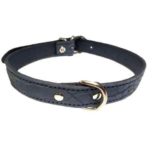 COLLAR PIEL LABRADA 25X550mm. AZUL