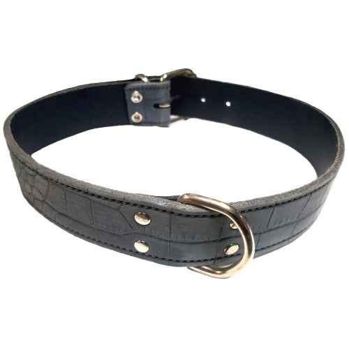 COLLAR PIEL LABRADO 40x700mm. AZUL