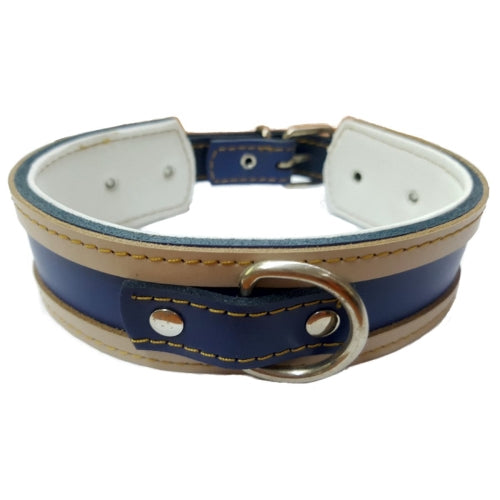 COLLAR GALGO MARRON BORDE NATURAL 45X4CM