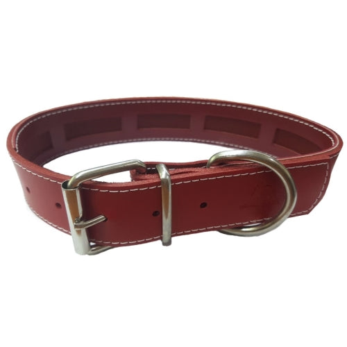 COLLAR CUERO PROTEC ROJO 40x3cm