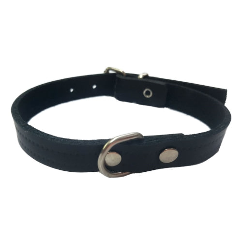COLLAR CUERO NEGRO LAURA 2,5x 45cm.