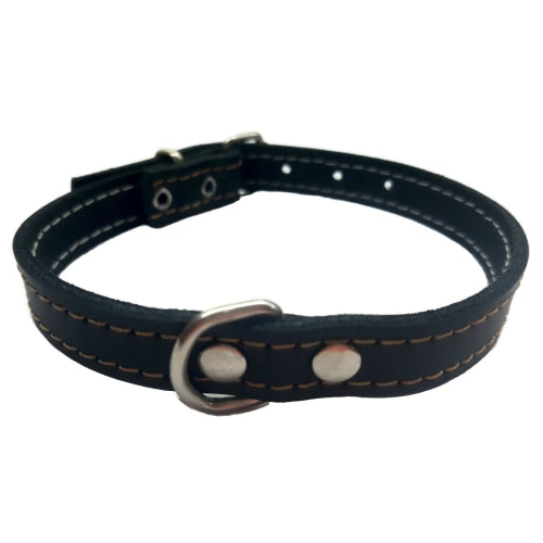 COLLAR CUERO AZUL LAURA MOD.53 1,5X 28CM.