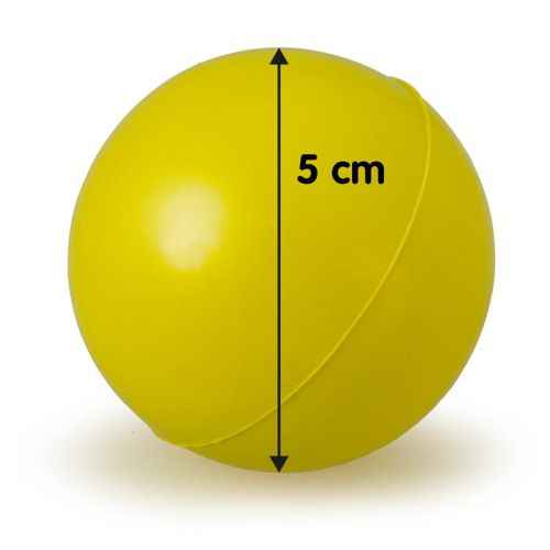 PELOTA MACIZA DE GOMA Grande 9cm. 