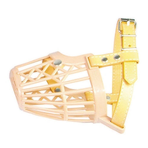 BOZAL PLASTICO Y PIEL 8cmx10.5x12cm. 