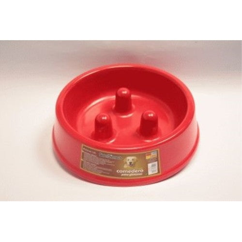 COMEDERO GLOTONES 23.5X6CM. ROJO