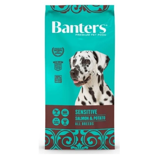 BANTERS DOG SENSITIVE SALMON&POTATO 3 KG. 
