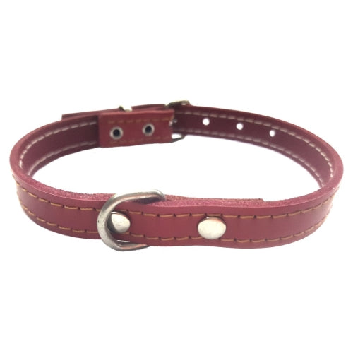 COLLAR CUERO ROJO LAURA MOD.53 1,5X 35CM.
