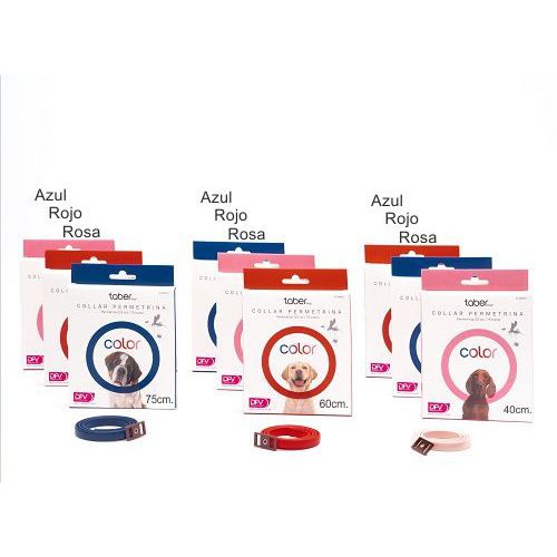 TABERDOG COLLAR PERMETRINA 75cm.ROSA