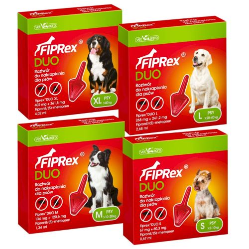 PIPETAS FIPREX DUO -M- 10 a 20 Kg.