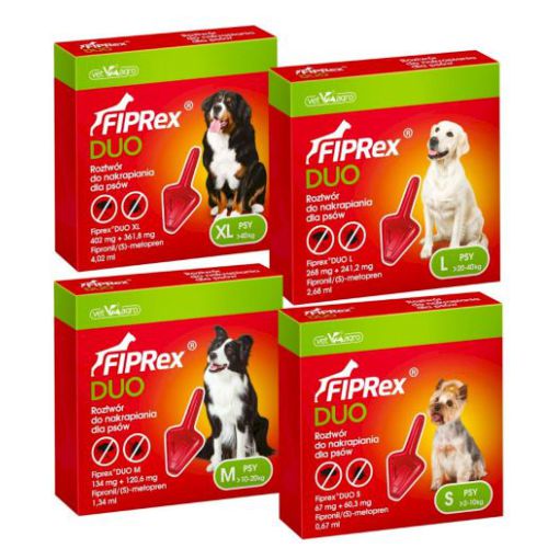 PIPETAS FIPREX DUO -S-  2 a 10 Kg.