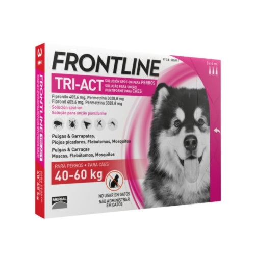 FRONTLINE TRI-ACT 40-60 KG. XL 3 PIPETAS