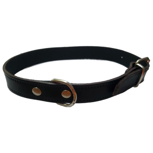 COLLAR CUERO LISO NATURAL 55X2.5CM VMD