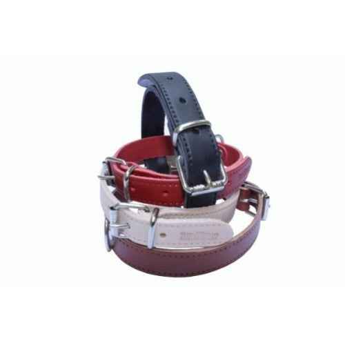 COLLAR CUERO LISO 35X650MM.ROJO