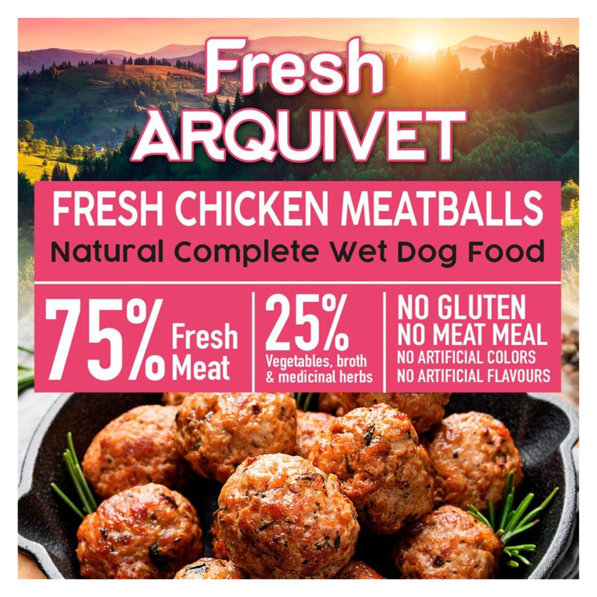 Albondigas Con Pollo & Zanahoria & Guisantes 400Gr.