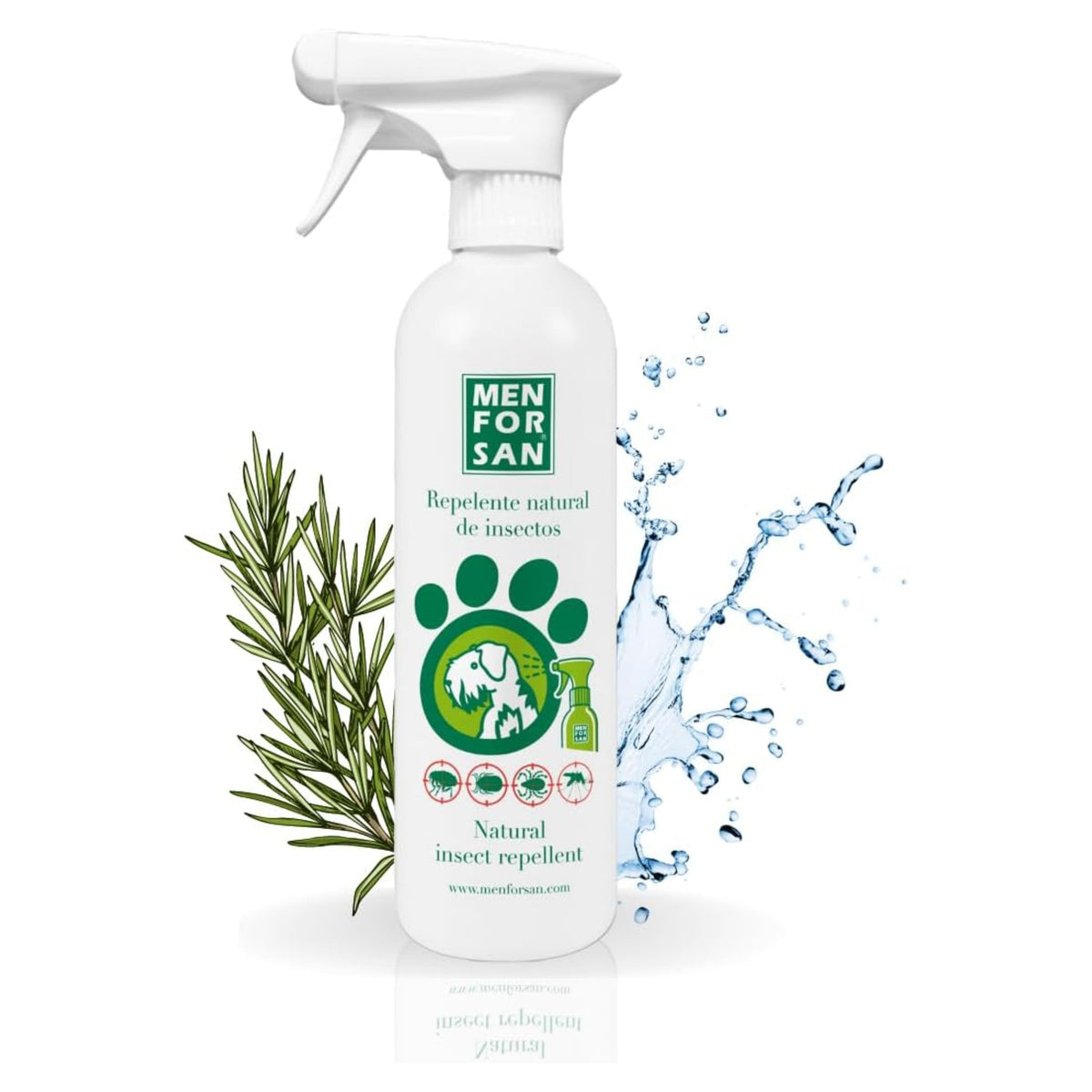 MENFORSAN REPELENTE NATURAL CON CITRONELA 500 ML.