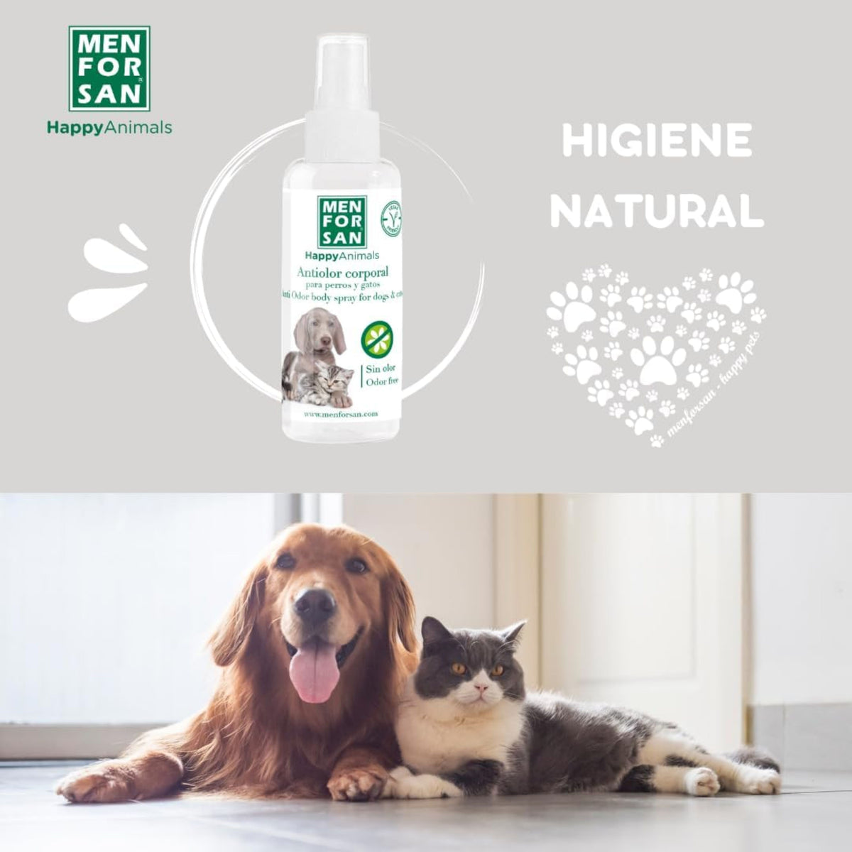 Antiolor Corporal Para Perros 60Ml Menforsan