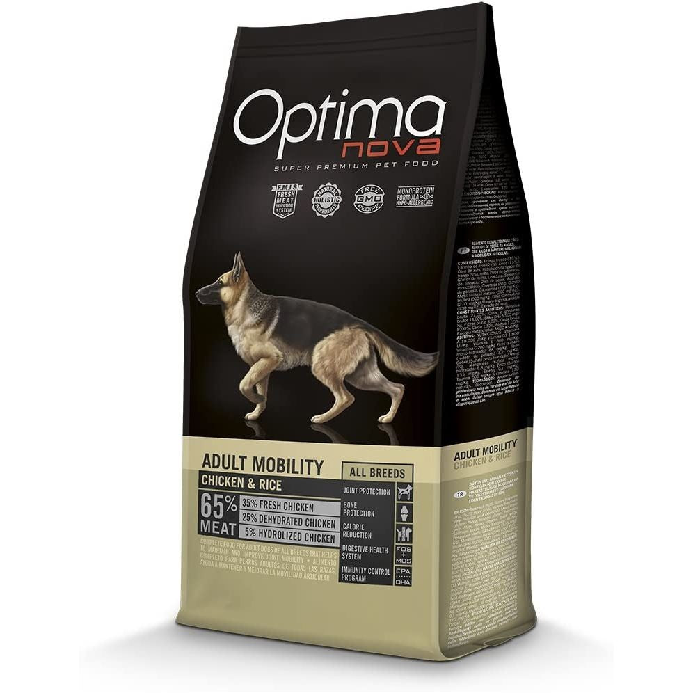 OPTIMA NOVA MOBILITY - Alimento para Perros con Pollo y Arroz 2 KG
