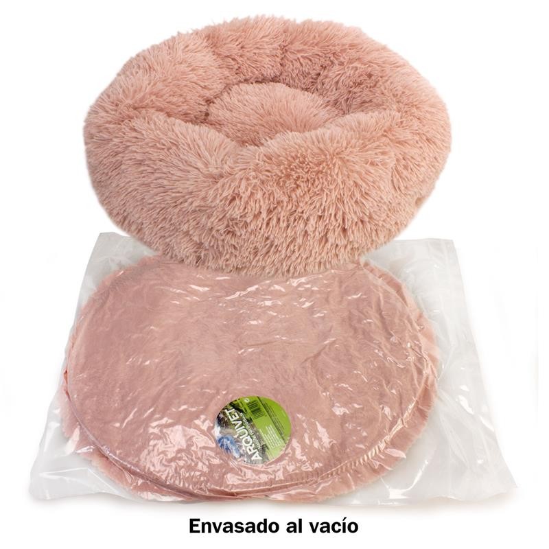 CAMA REDONDA SUAVE GRIS OSCURO 50-70cm