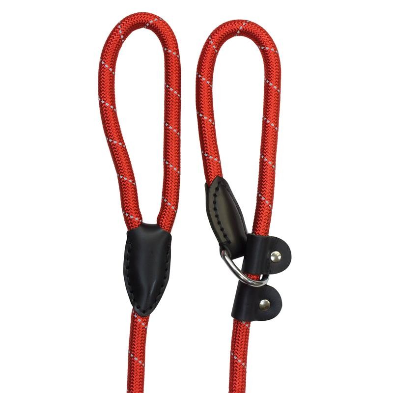 TIRADOR y COLLAR NYLON REFLECTANTE ROJO