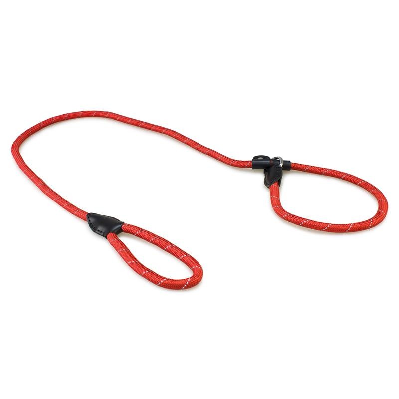 TIRADOR y COLLAR NYLON REFLECTANTE ROJO