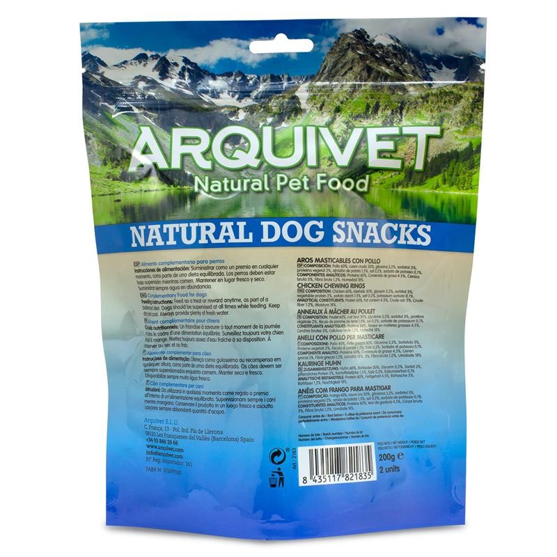 Aros Masticables Con Pollo 2 Uds./ 200Gr.