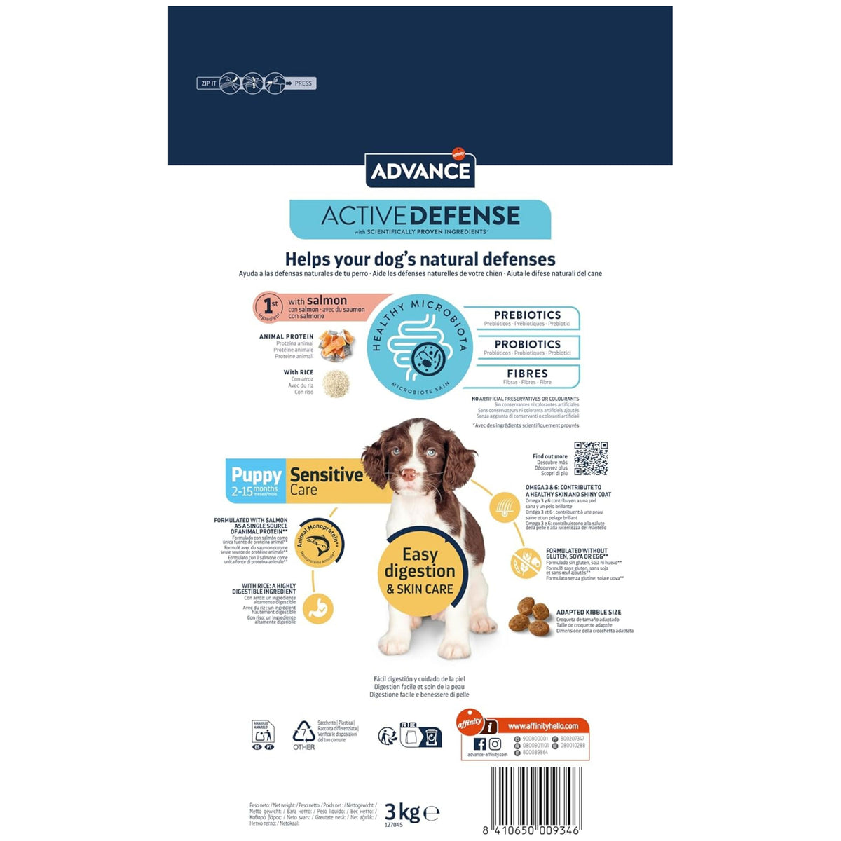 ADVANCE PUPPY SENSITIVE 12 KG.