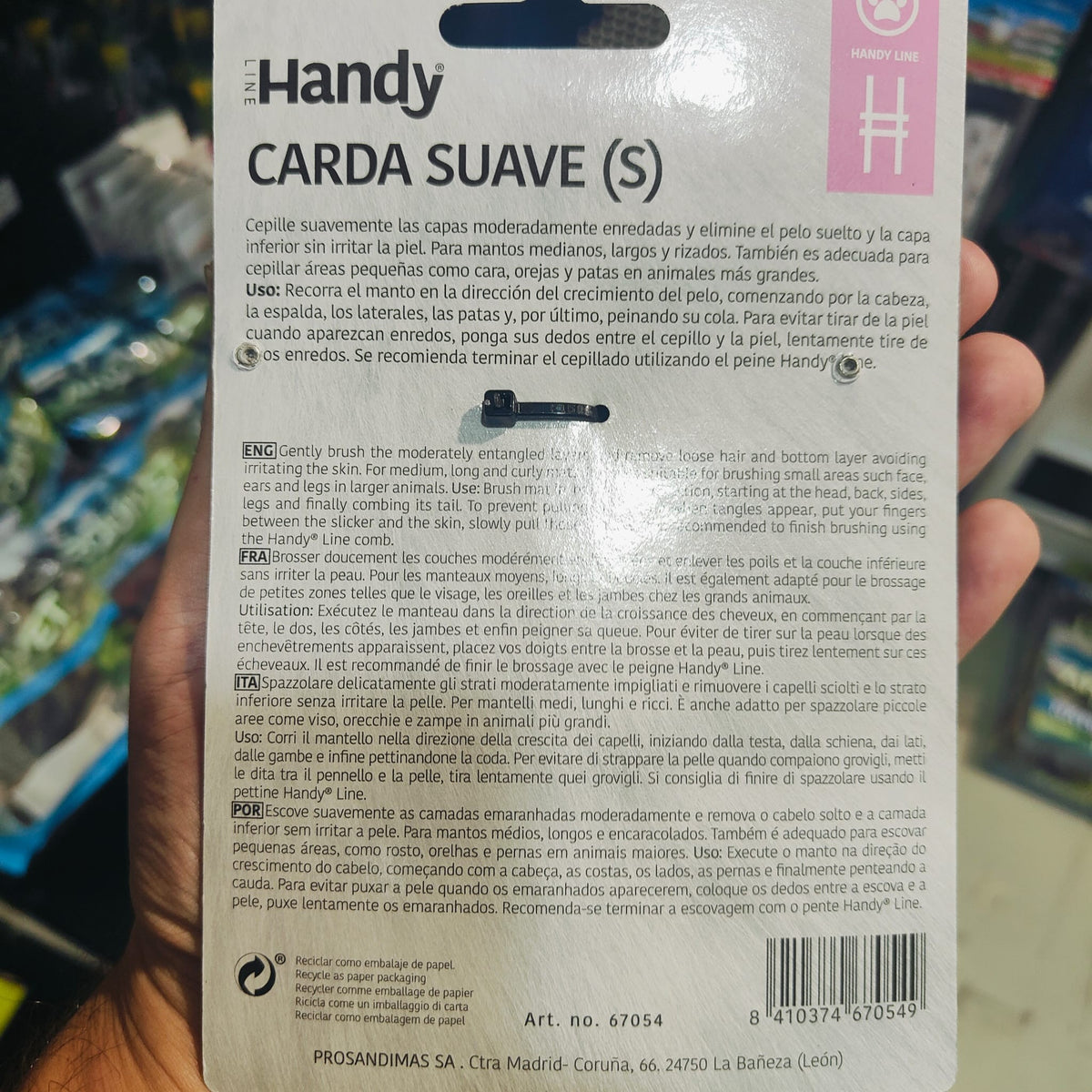 CARDA SUAVE TALLA S. LINEA HANDY 