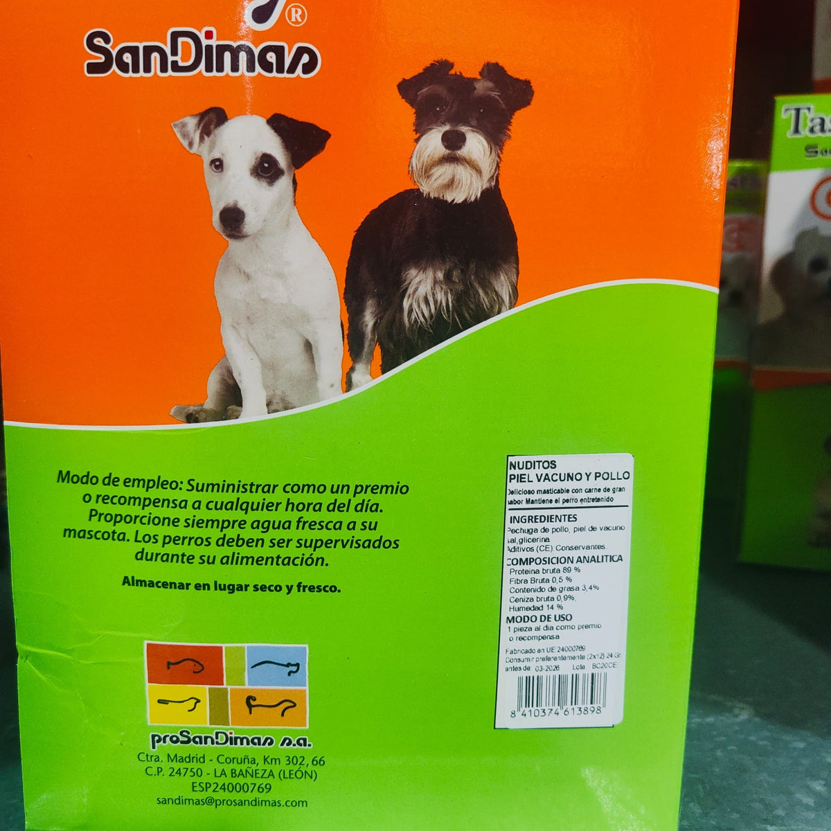 NUDITOS CON CARNE Bolsa 2x12 gr. Caja 40 Und.