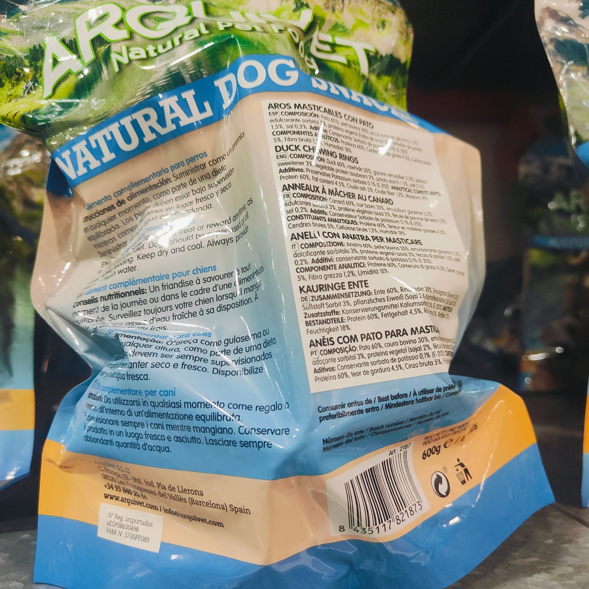 Aros Masticables Con Pato 6 Uds./ 600Gr.