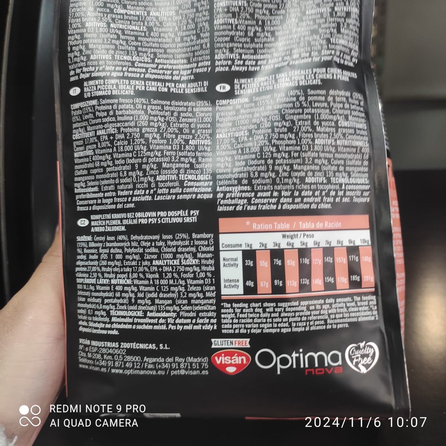 PIENSO OPTIMA NOVA ADULT MINI SALMON GRAIN FREE