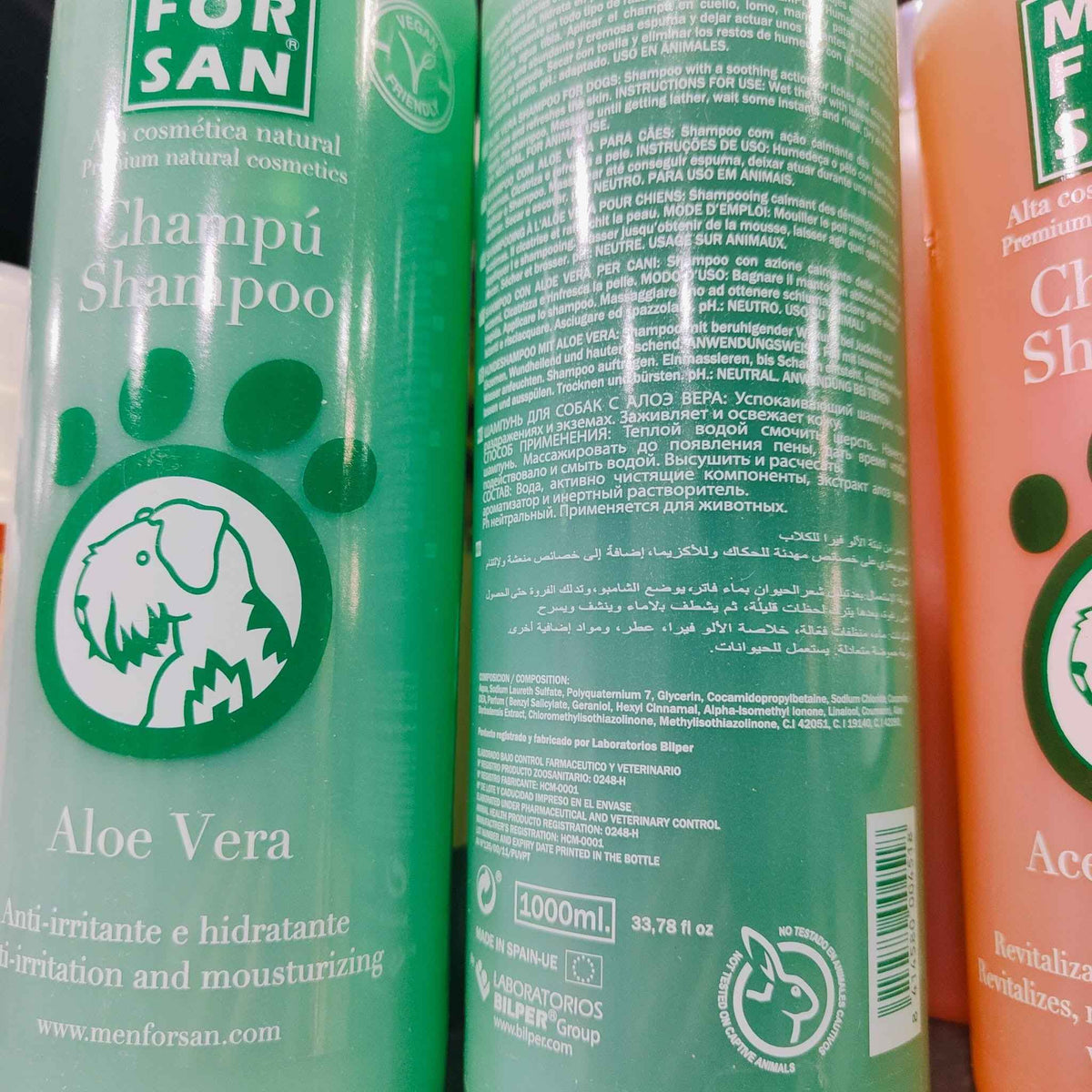MENFORSAN CHAMPU CON ALOE VERA 1 LT. 