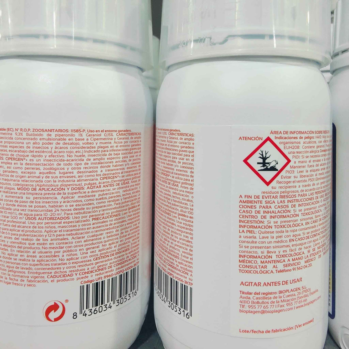 CIPERGEN INSECTICIDA 250 ml. 