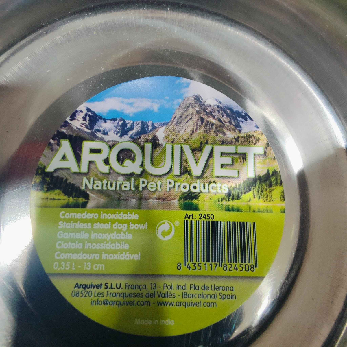 COMEDERO ACERO INOX.28cm./4Litros