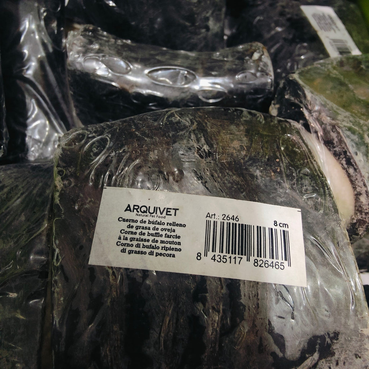 Cuernos De Búfalo Rellenos Manteca De Oveja 8 Cms./ 20 Uds