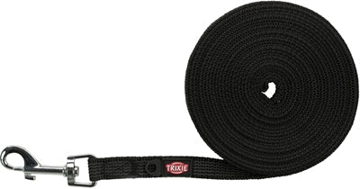 Trixie Dog Leash Tracking Leash Rubber-Coated Black