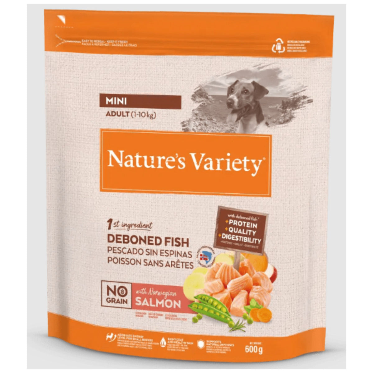 NATURES VARIETY N.G. ADULT MINI SALMON 3 KG