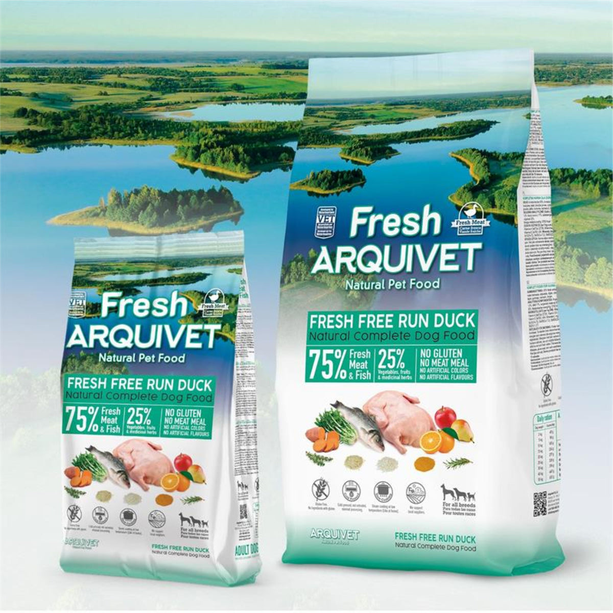 Arquivet Fresh Free Run Duck - 2,5 Kg.